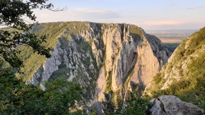 Blick vom oberen Rand der Klamm aus