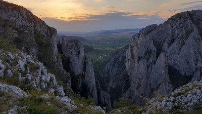 Die Klamm im letzten Tageslicht